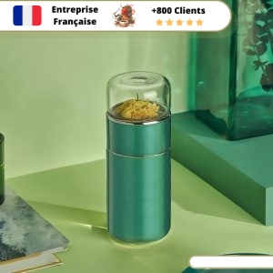 Théière Nomade Isotherme Infuseur Bleue 600ml - Gadgets de Cuisine