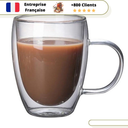 KYONANO 6x80ml Tasse expresso - Tasse à café double paroi, Résistant à la  Chaleur en Verre Borosilicaté, parfaites pour expresso, thé, boisson -  Applicable au cadeau parfait à toute occasion : 