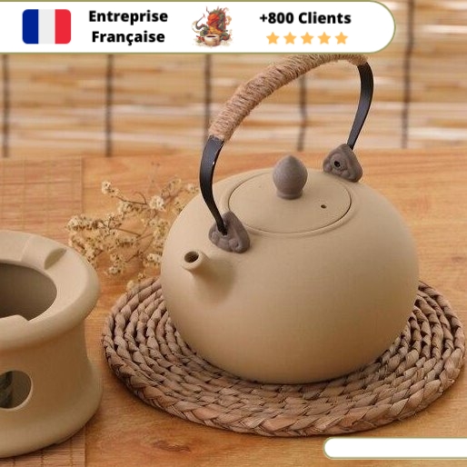 Bouilloire bouilloire à thé avec poignée en porcelaine