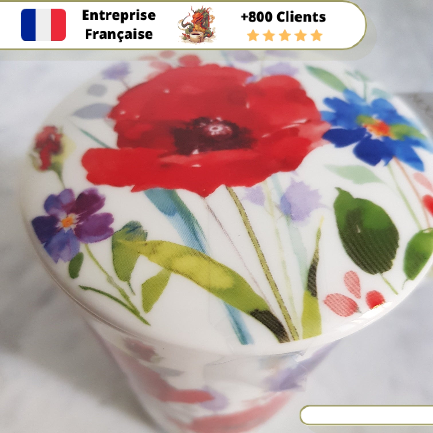 Tisanière Dunoon Fleurs - Compagnie Anglaise des Thés